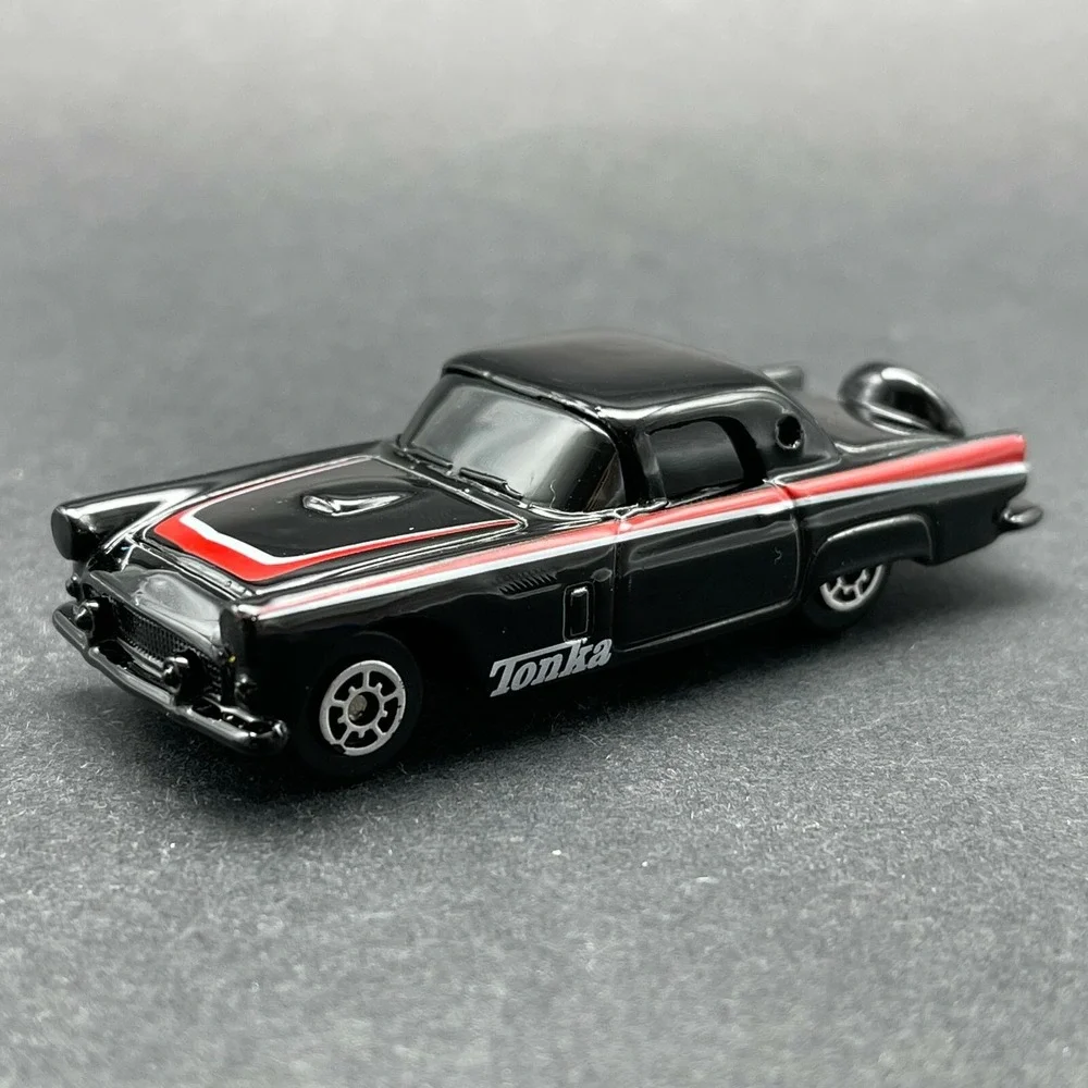 Maisto Tonka 1956 56 Ford Thunderbird Tbird Diecast Car Black Diecast 1/64 Scale
